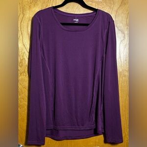 Danskin Women's Deep Purple Long Sleeve Top New w/tags